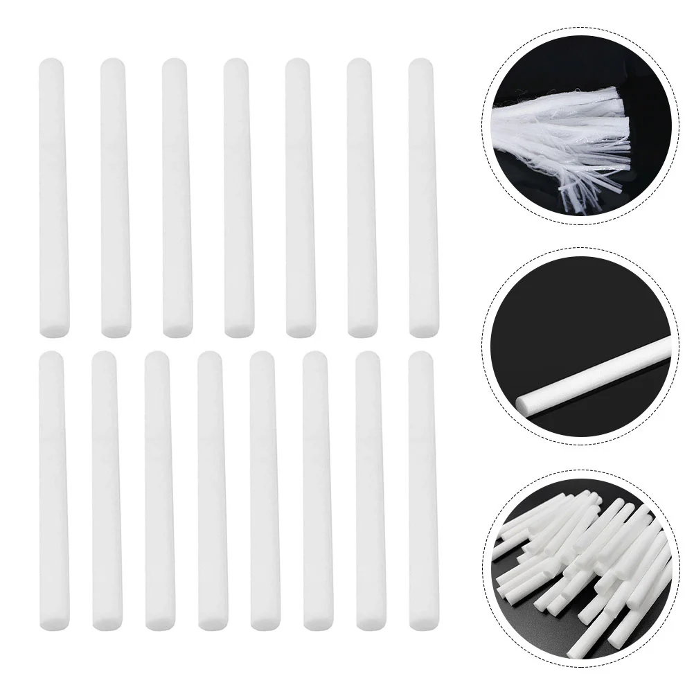 15 Pcs Aromatherapy Tampons Wick Fiber Fragrance Sticks Diffuser Supplies Volatile Wands Cotton Replaceable Travel