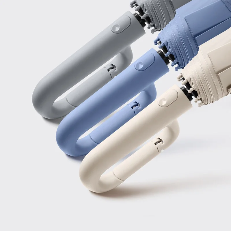 Umbrella UV Resistant Weather Resistant Dual-use Three Fold Ring Buckle Parasol Fully Automatic Folding Portable Umbrella