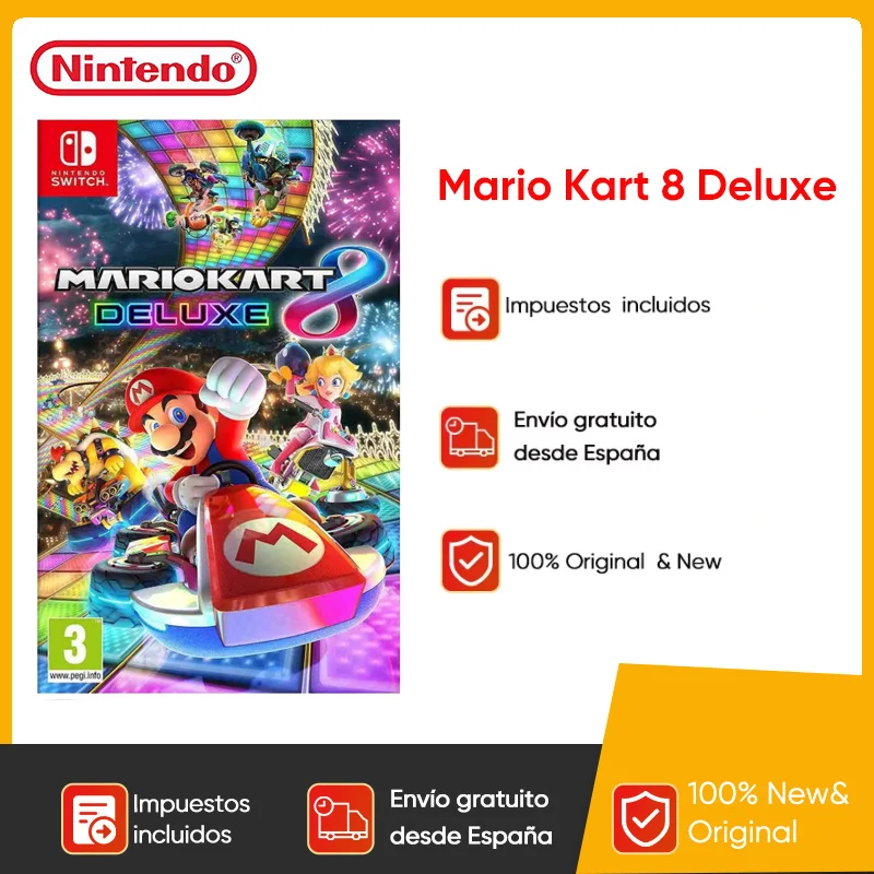Mario Kart 8 Deluxe Nintendo Switch-Spielangebote, physische Spielkarten-Renngenre für Nintendo