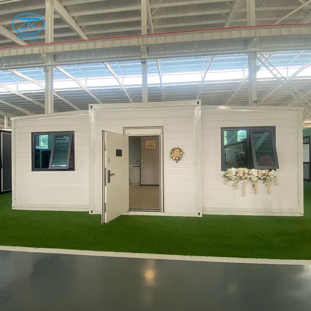 20ft Expandable 37m2 Steel Prefabricated Shipping Container House Soundproof Fireproof Portable Modular Buildings 2 Bedrooms