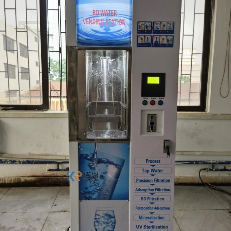 Custom Ice Cube Vending Machine Automatic Self Service Ice And Water Dispenser Commercial Industrial Ice Maker For Business view 5