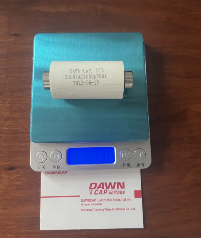 DAWNCAP DTR  0.008UF  8000pF  6000VDC  3000VAC  High Power  Resonant  Capacitor