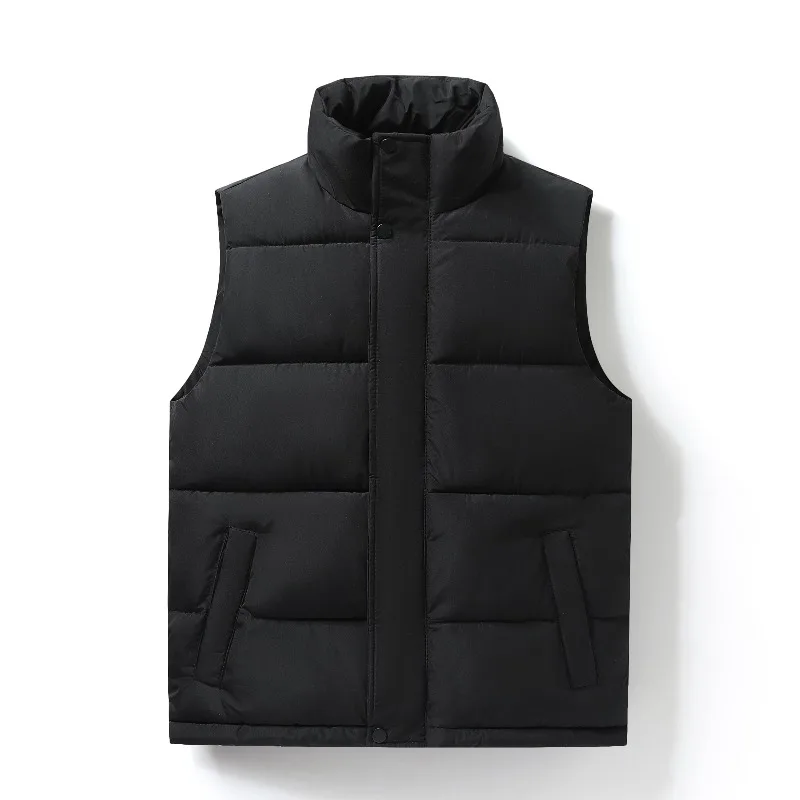 كلاين الأزرق أزياء الخريف والشتاء جديد سميكة سترة قطن سترة القطن سترة للرجال سترة بلا أكمام دافئة و يندبروف