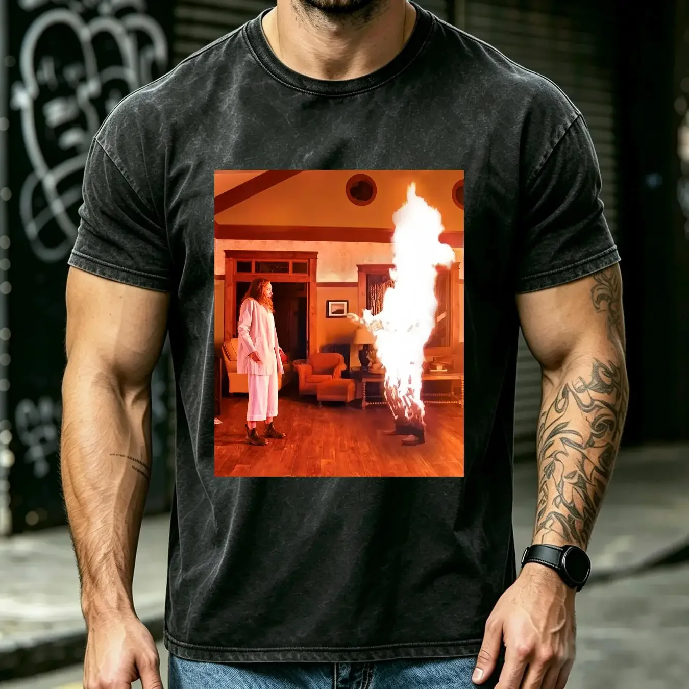 washed T Shirt Online Ceramics x Hereditary sz XL A24 Movie Promo Talk To Me vintage Washed fashion designer clothes Stretched