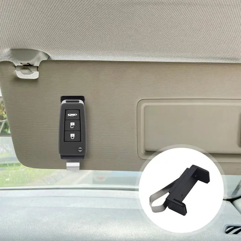 18x40x66mm Adjustable Car Sun Visor Clip Holder Garage Door Gate Remote Control Transmitter Garage Commands Key Fob Gate Control