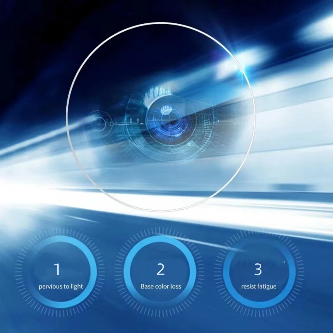 2pcs 1.61 CR39 반사 방지 긁힘 방지 비구면 렌즈 안티 블루 라이트 눈부심 방지 운전 렌즈 UV400