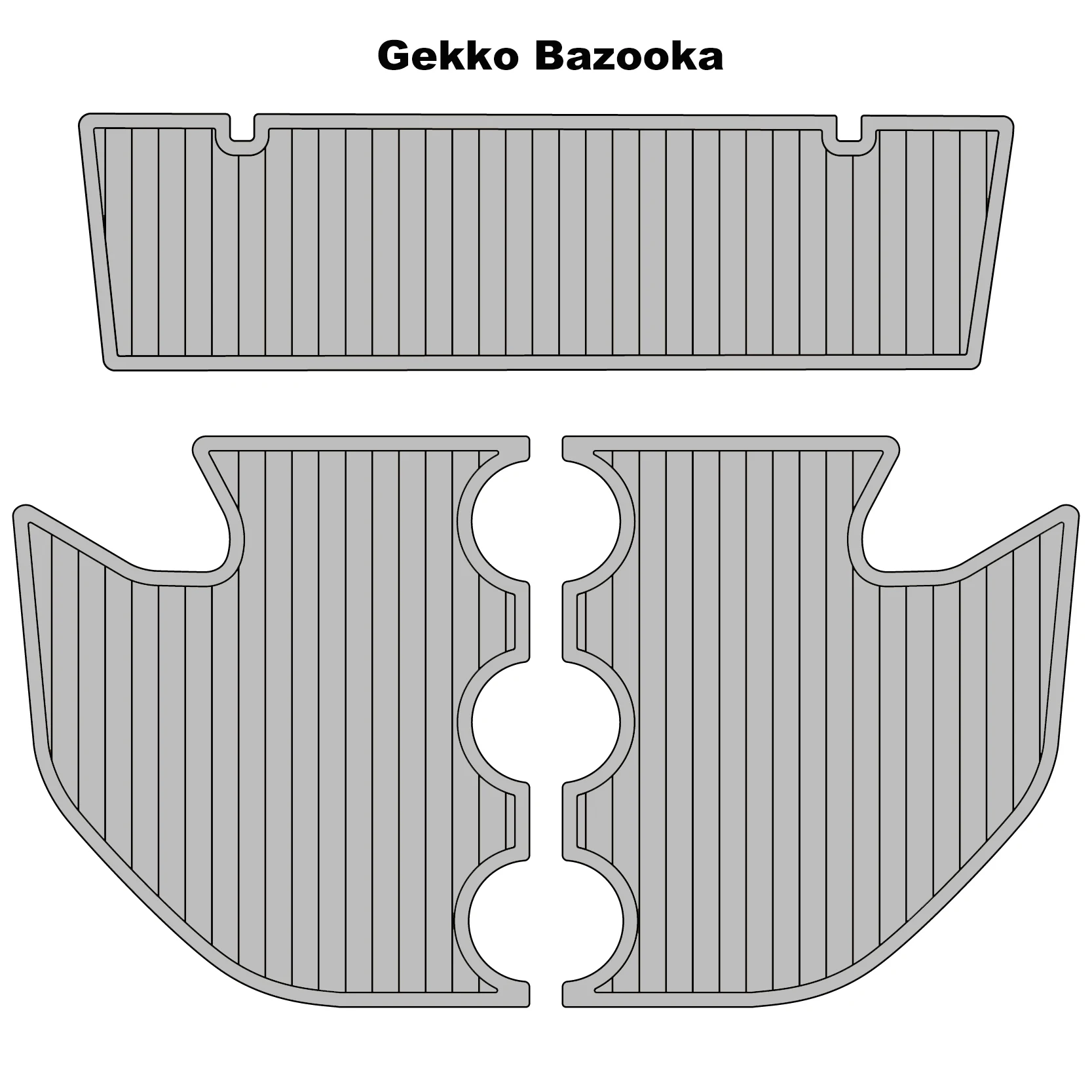 

Gekko Bazooka EVA Teak Deck Mat Cruise Deck Waterproof Floor Mat Self Adhesive Cruise Swimming Platform Cockpit Mat