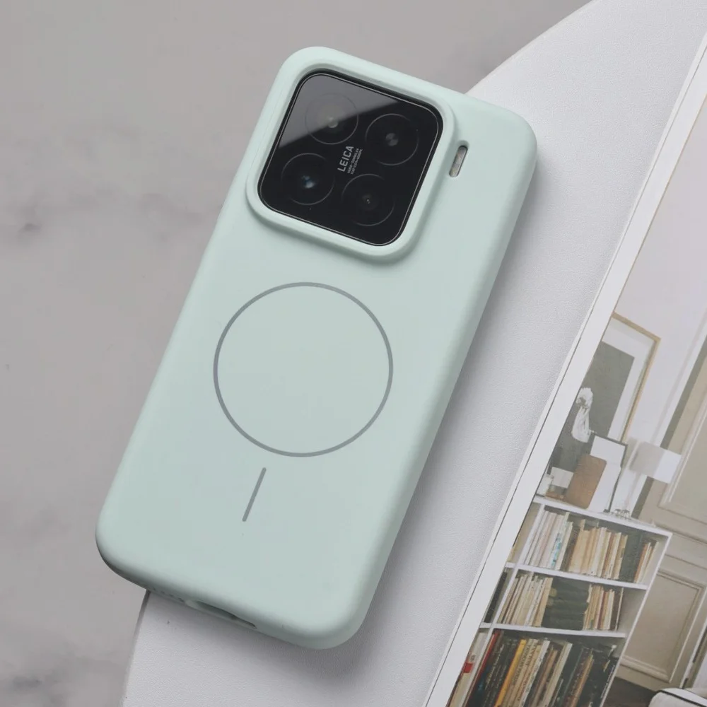 Original Liquid Silicone Case For Xiaomi 15 Pro Ultra 15Ultra 14Pro Mi14 13 Shockproof Magnetic Wireless Charging Flocking Cover