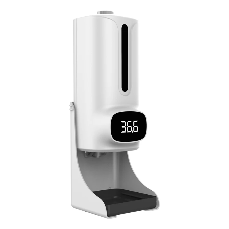 K9 Proplus Wall-Mounted Thermometer With Soap Dispenser,With Alarm,Suitable For Use In Offices,Schools And Communities