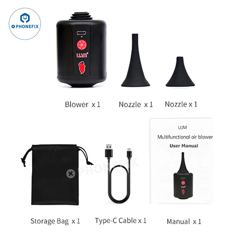 2UUL Electric Dust Collector Built in Battery Powerful Suction Precision Cleaning for Camera Lens Motherboard Components Cooling