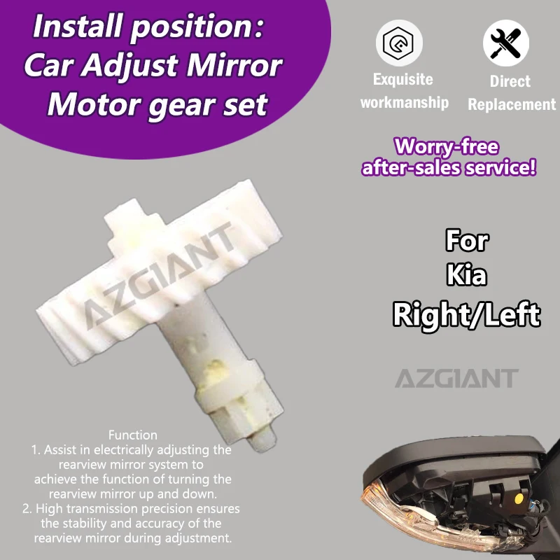 

For Kia Optima 2016-2019/Sorento 2011-2015 Car Side View Mirror adjust Motor Car Side View Mirror adjust Motor inner gear set
