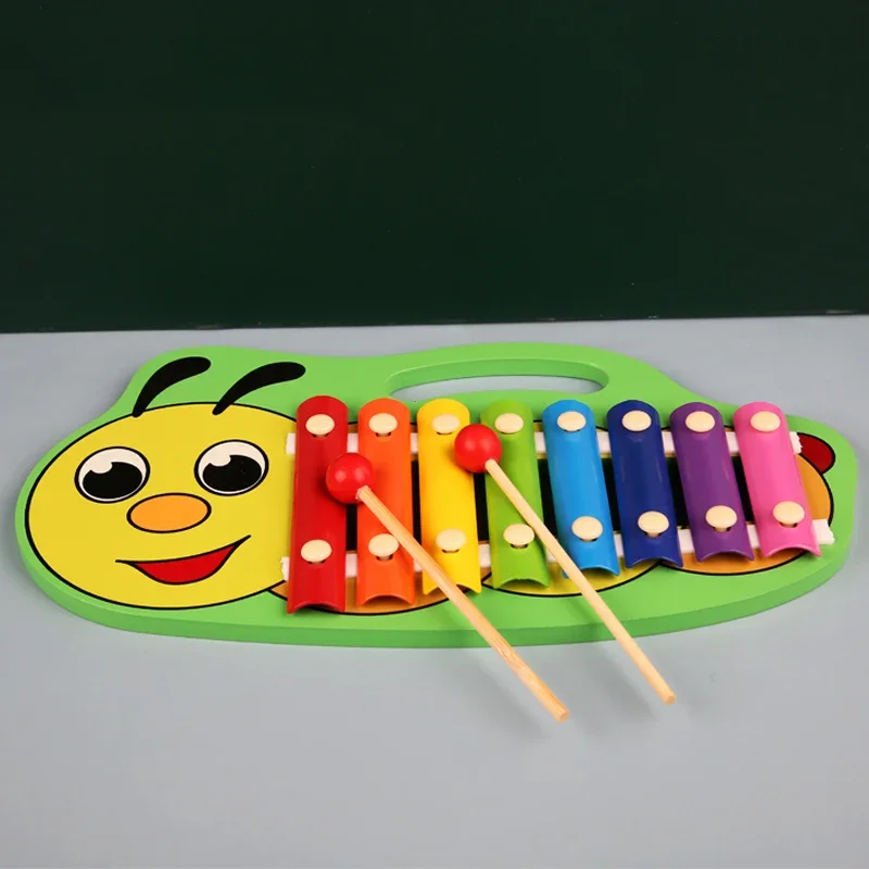 8 Scales Xylophone Educational Percussion Xylophone Learning Professional Kid Wood Colorful Musical Instrument Toys for Children