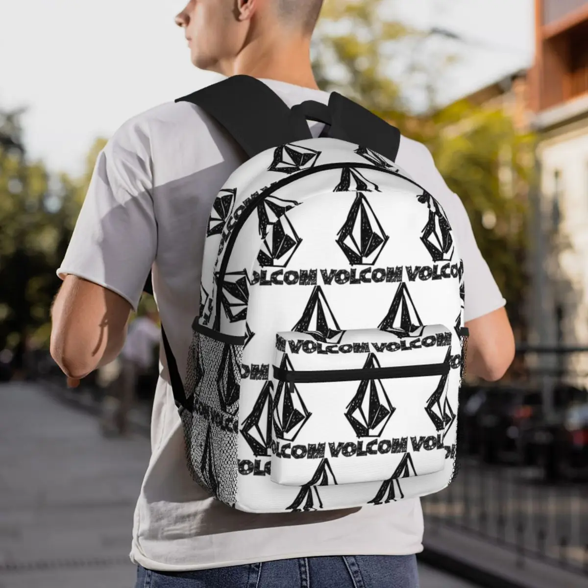 Студенческий рюкзак с логотипом V-Volcom, школьная сумка, походный дорожный рюкзак для мальчиков и девочек, сумка для книг, сумки на плечо