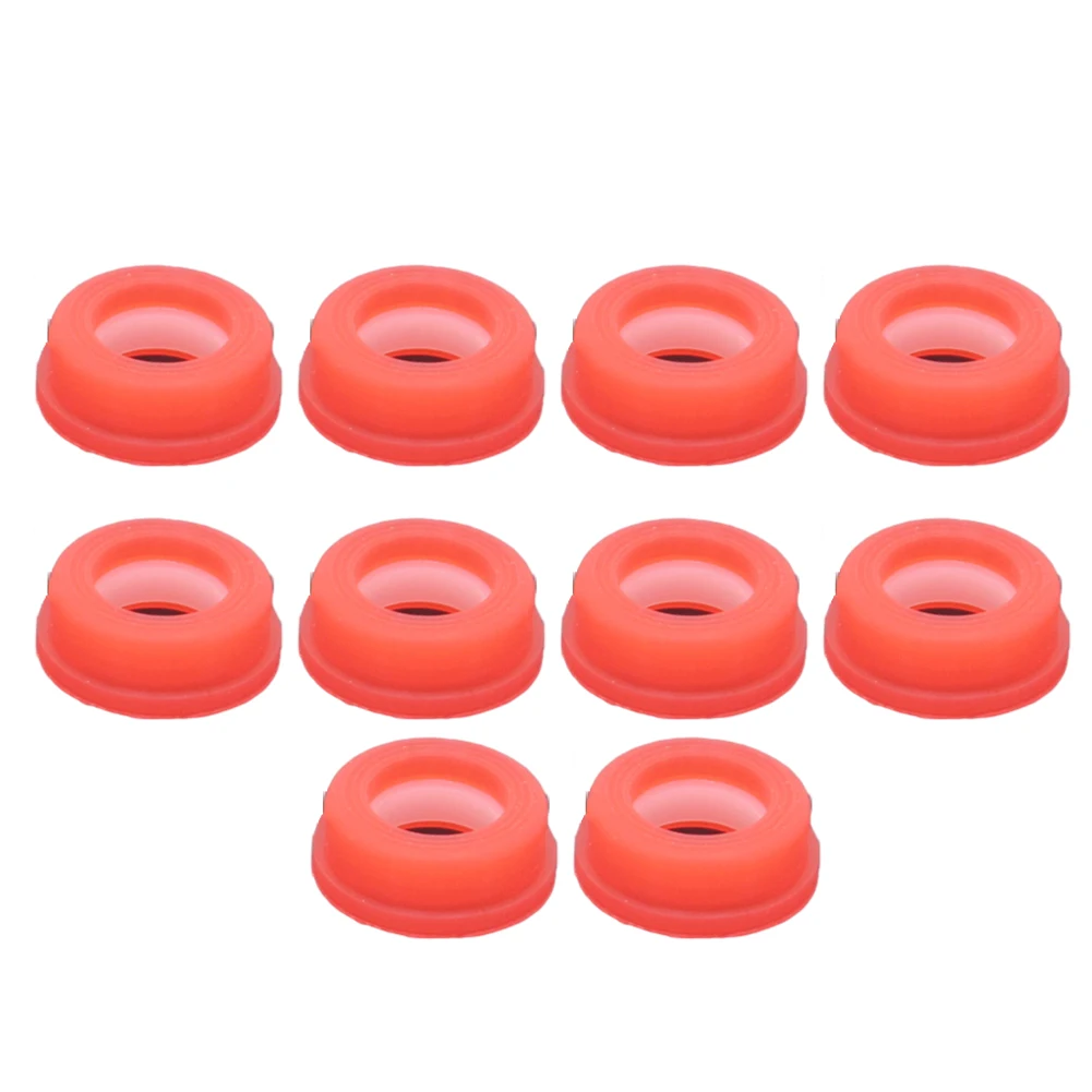 10pcs Valve Core Silicone Seal Core Bench Leak Ring Practical Hardware Accessories 17*6.5MM Toilet Angle Valves Sealing Ring