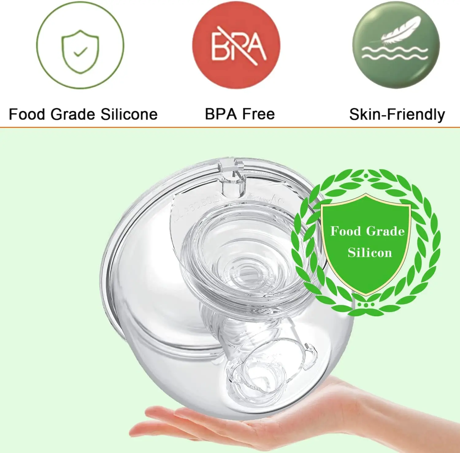 Free shipping Wearable Breast Pump Milk Collector Cup,Compatible with TSRETE/Momcozy S9/S10/S12 Wearable Breast Pump