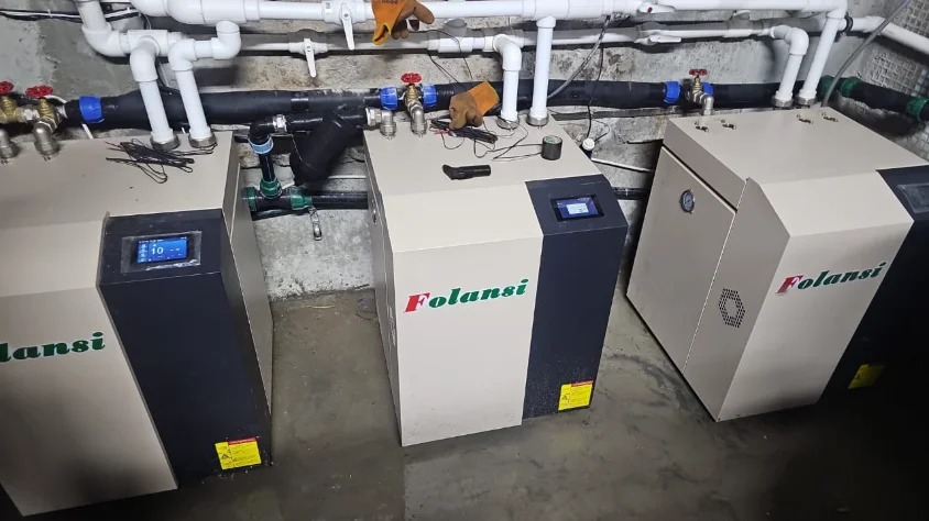 folansi 11KW DC Inverter Type Water to Water Heat Pump Low Temp Ground Geothermal Source Heat Pump
