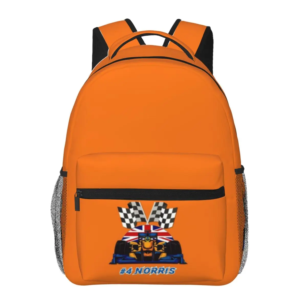 

#4 Lando Norris - Racing Driver Printed Lightweight Casual Schoolbag For School, Outdoor, Shopping, Office 16in