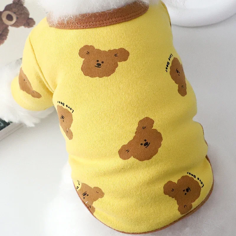 Pet Dog Clothes Winter Bear Base Coat Autumn/Winter Small Dog Home Clothing Dogs Hoodie Shirt Hoodie Base Puppy Clothes