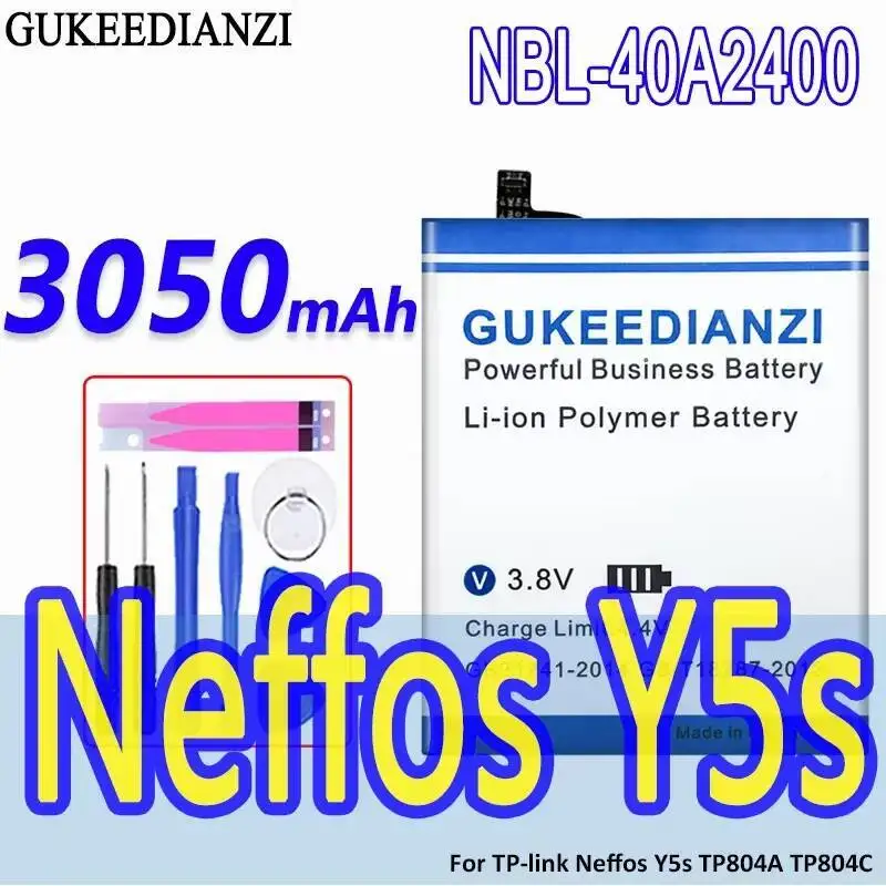 

Для TP-Link Neffos Y5s TP804A TP804C Nbl-40A2400 Хорошая низкотемпературная работа, быстрая зарядка, аккумулятор для мобильного телефона 3050 мАч
