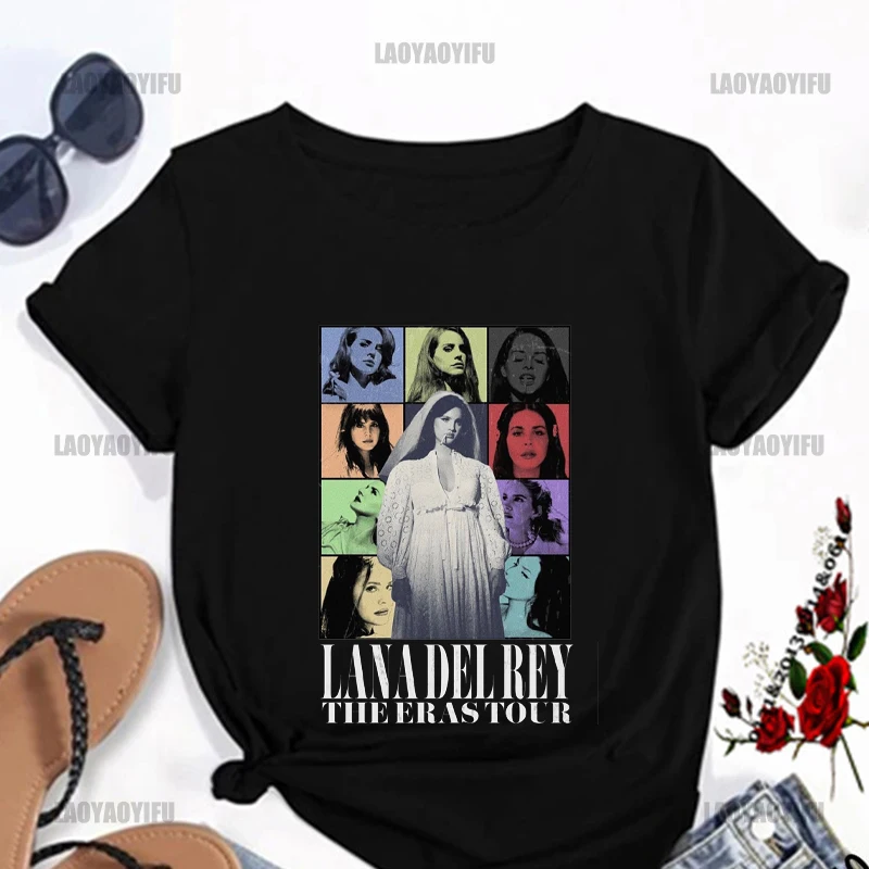 

Lana Del Rey T-Shirt For Men Women Summer Cotton Tops Tees Short Sleeve Hip Hop Streetwear Vintage Casual Clothing