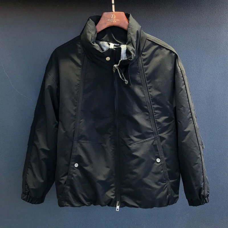 Winter men's warm down jacket is fashionable, versatile, casual, simple, trendy, high-end outdoor cold resistant clothing