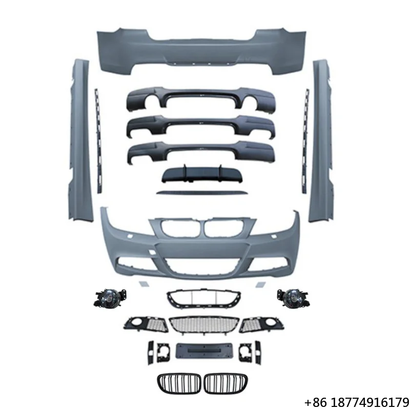 

For E90 Facelift Front and Rear Bumper M Sport MT Bodykit for 3 Series E90 318i 328i 330i 335 2005-2013 Rear Bumper Kit
