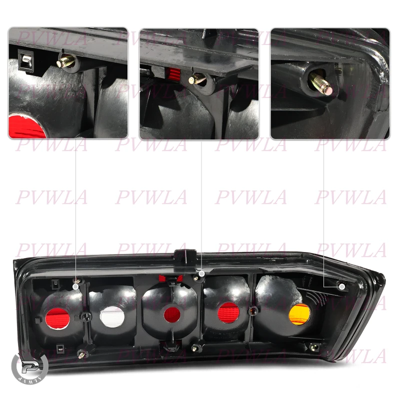 الذيل ضوء لا لمبات لبنز W201 190E 1982 1983 1984 1985 1986 1987 1988 1989 1990-1993 سيارة الخلفية مصباح مكبح عكس وقف الضوء #4