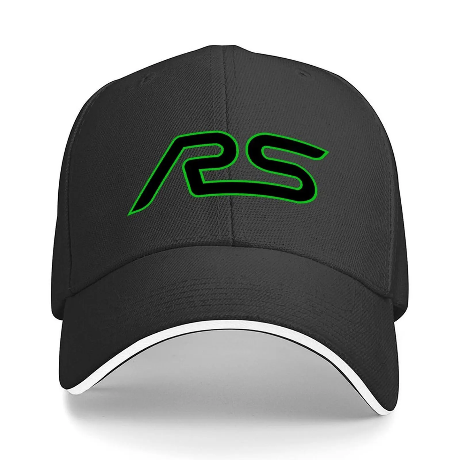 

RS Green And Black Baseball Cap custom Hat Unique hats Fishing cap Beach Bag Women's Golf Wear Men's