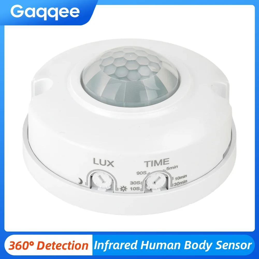 Mini Sensor de movimiento PiR, interruptor de inducción montado en el techo, hogar inteligente, Sensor infrarrojo de cuerpo humano para pasillo de alta sensibilidad