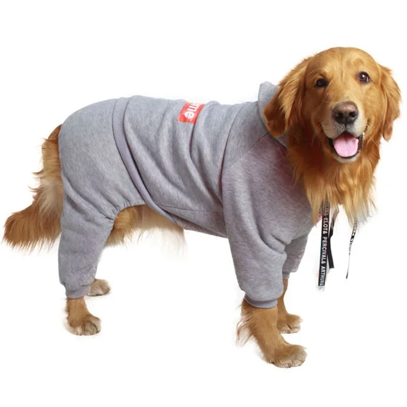 

Dog Clothes Labrador Satsuma Alaska Medium and Large Dog Tide Brand Big Dog Four-legged One-piece Sweatshirt