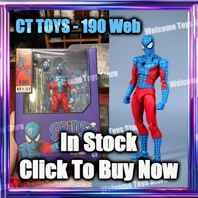 В наличии: Фигурка CT Toys Web Man Spiderman Mafex 190, 185 Spidey Super Stories Webman Spider-Man, аниме-фигурка, подарки, игрушки