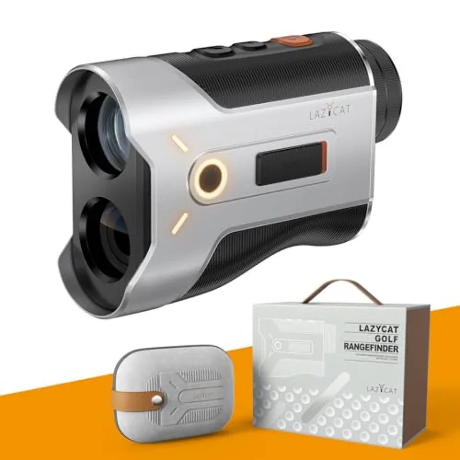 

Golf Rangefinder 1200 Yards Laser Range Finder with Slope 7X Magnification Dimmable Display Flag Lock Vibration Speed Measureme