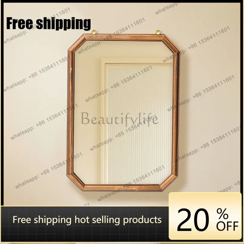 LJY Wall Small Mirror Makeup Living Room Decoration Girls Aesthetic Modern Hanging Mirror Funky Accessories Espelhos Home Produc