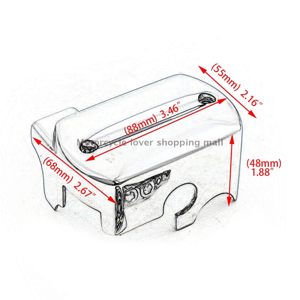 New Motorcycle Accessory Front Brake Master Cylinder Cover Reservoir Cap For Yamaha Dragstar V-Star DS XVS 400 650 950 1100 1300 view 6