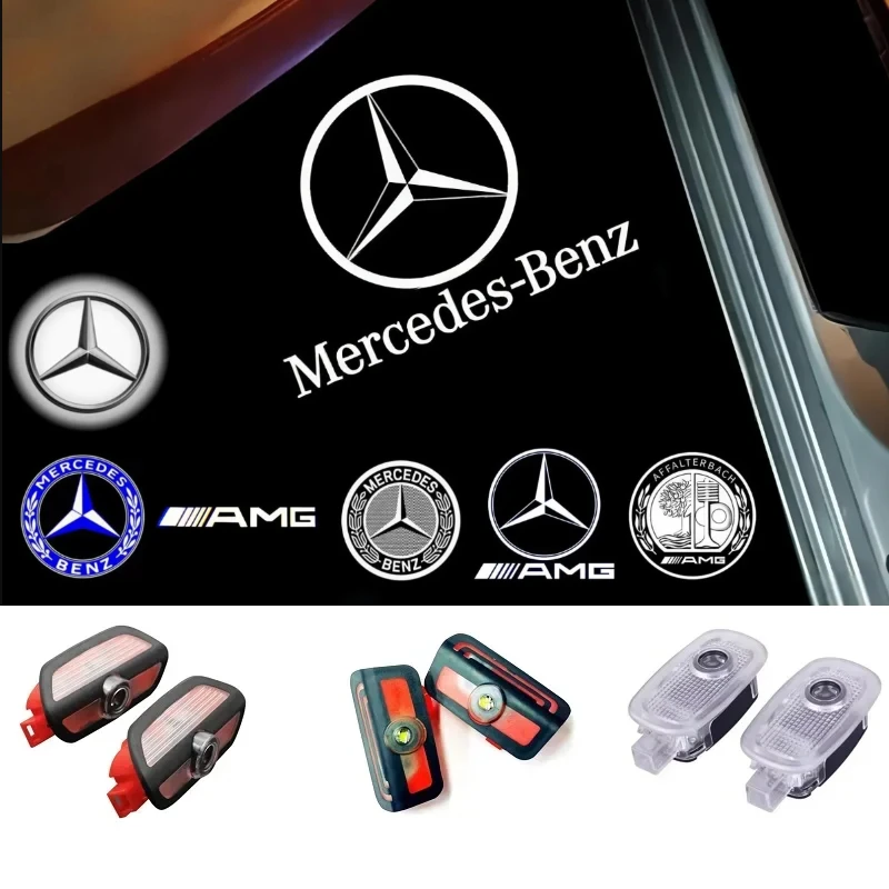 

2 pieces HD Led Car Door Logo Laser Projector Light For Mercedes-Benz Maybach S Class S550 S400 S600 S350 S450 S300 S500 S63 S65