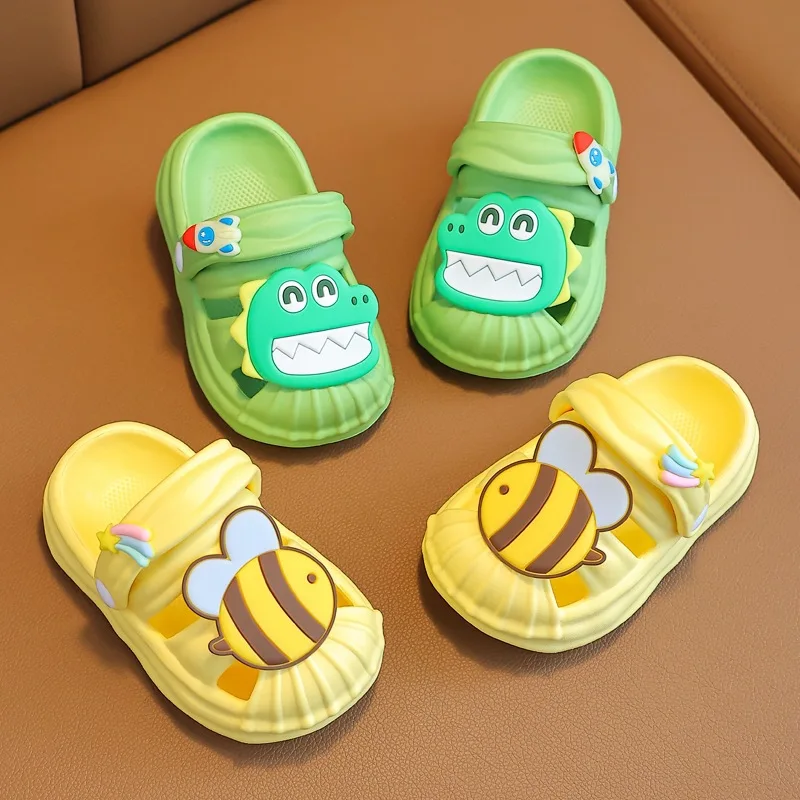 Kids Shoes Summer Beach Sandals Children Non-slip Cartoon Boys Girls Cold Slippers Indoor Shoes Kids Home baby beach shoes