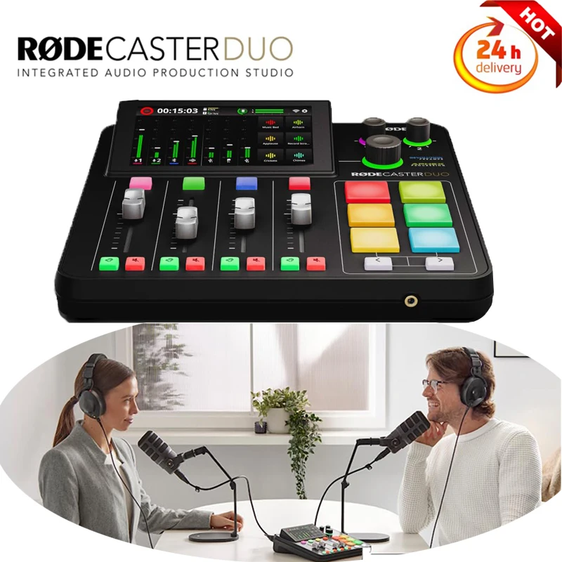 Professional Audio Mixer RODE Caster Duo 7 Channel Sound Board Console Streaming Mixing Desk System Professional Audio Console