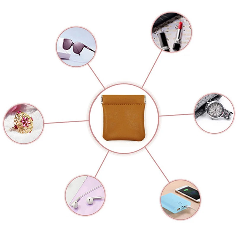 Mini Portable PU Leather Earphone Bag Headphone Accessories Storage Mini Earbuds Package Case For Cable Dropship