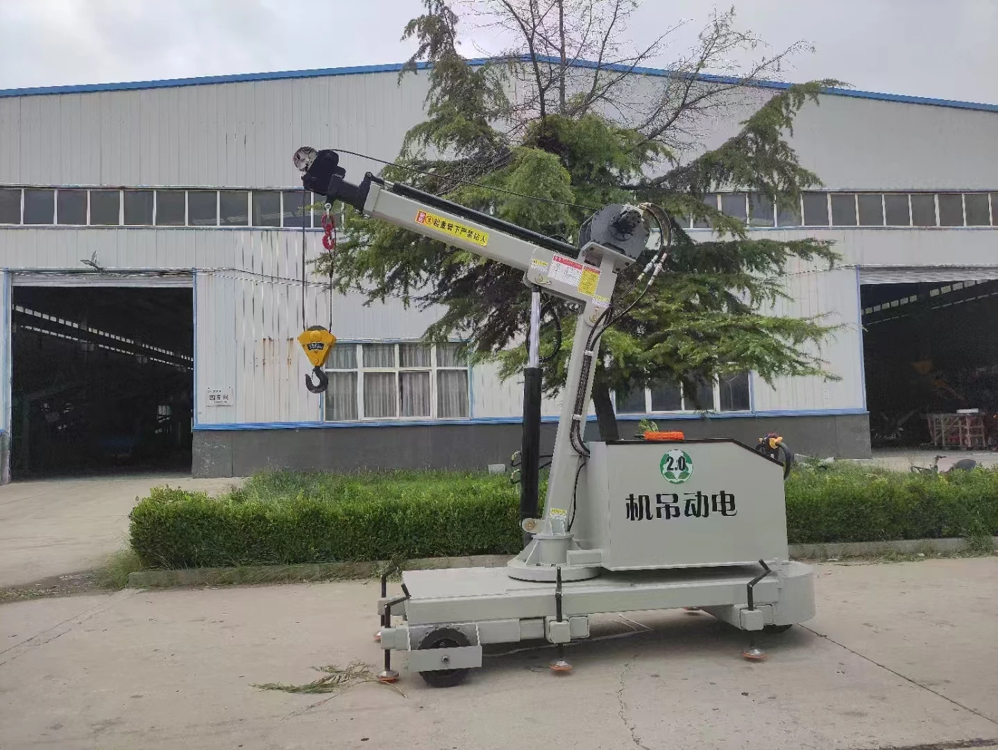 Guindaste hidráulico móvel totalmente elétrico eficiente de 2 toneladas |   Preço FOB para Armazém e Transporte