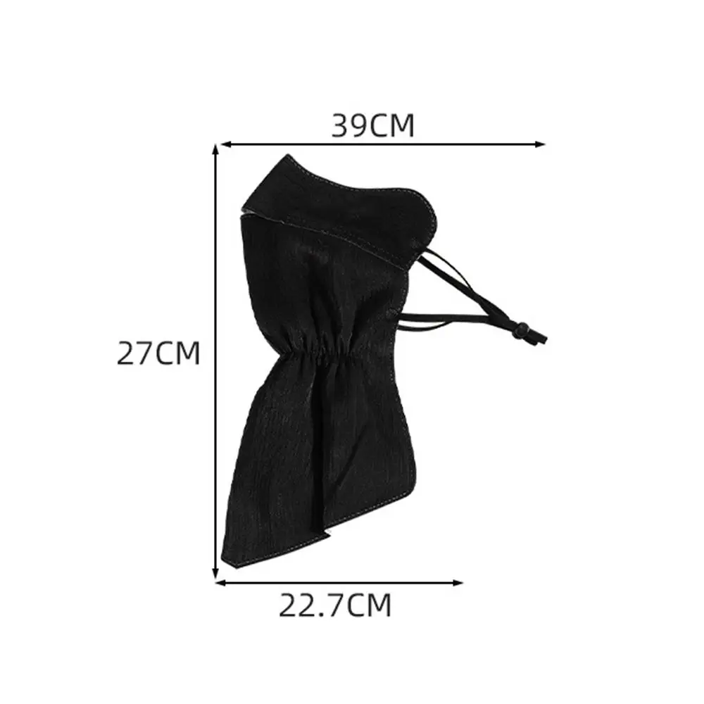 Fashion Anti-UV Ice Silk Mask Quick Drying Neck Protection Face Cover UPF50+ Breathable Hanging Ear Scarf for Women