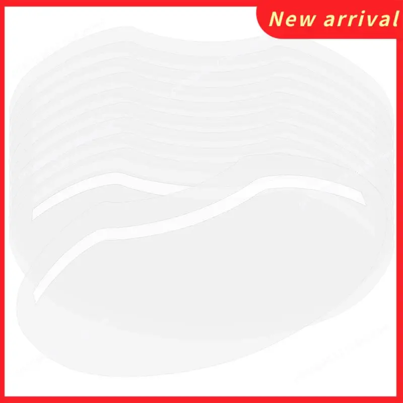 N89R 100 قطعة من البلاستيك الشفاف لرذاذ الشعر قناع درع العين واقي الوجه لصالونات التجميل وقص الشعر قناع حماية الوجه