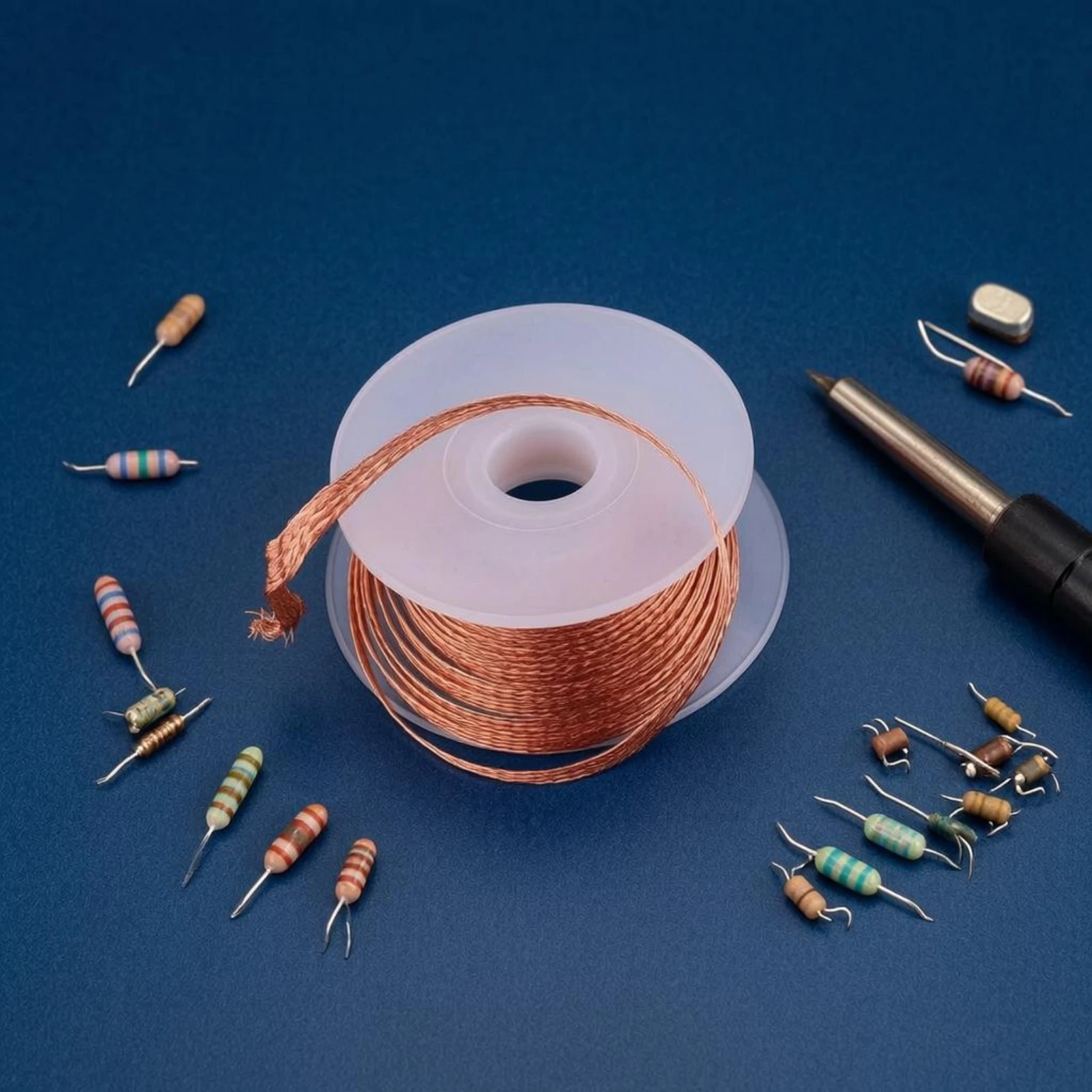 No-Clean Desoldering Wick High Thermal Conductivity Copper Desoldering Wick Solder Absorption Braid Safe on Electronic Boards