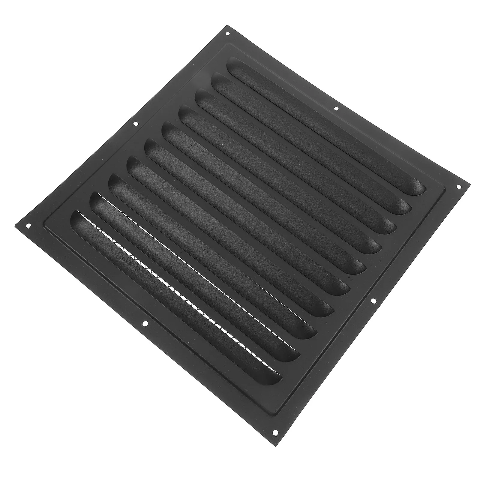 Metal Wall Vent Cover Garage Gable Ventilation Guard Screen Weather Resistant Dust Proof Louvered Design Easy Installation