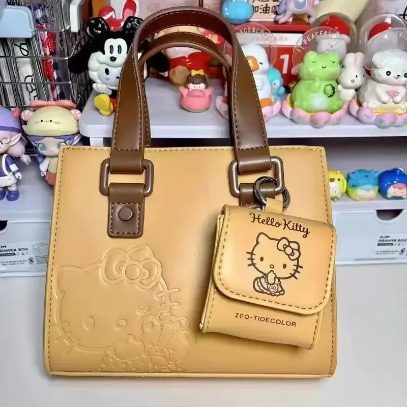 2024 New Sanrio Hello Kitty Anime borsa a tracolla Kawaii Handbag Cute Cartoon Crossbody Premium Texture Girl Birthday Gift Toys