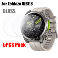 5pcs for Zeblaze VIBE 8 Smart Watch Screen Protector Tempered Glass 9H 2.5D Film