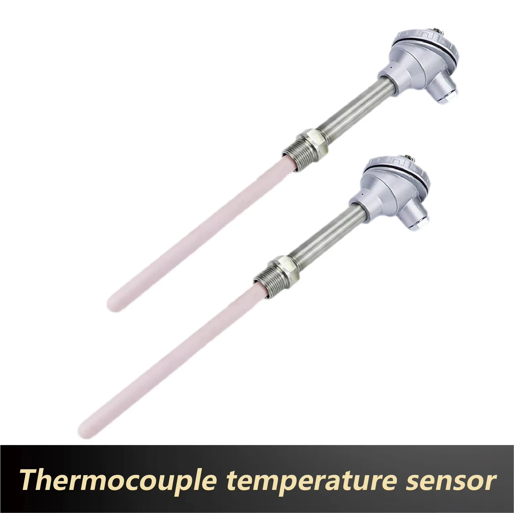 WRN‑122/132 K Type Ceramic Thermocouple Probe Corundum Protection Tube 0‑1300°C High Temp Furnace/Kiln Industrial Sensor