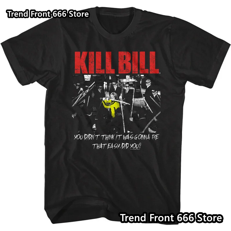 New T shirt For Men Classic Action movie Kill Bill Cotton Adult Tshirts Summer Short Sleeve Oversized Tops