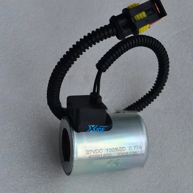 Road Paving Hydraulic Pump Winding 40291300 18838300 17018900 19695900 Solenoid Valve Coil 27VDC 24vdc 220vdc for Excavator Unit