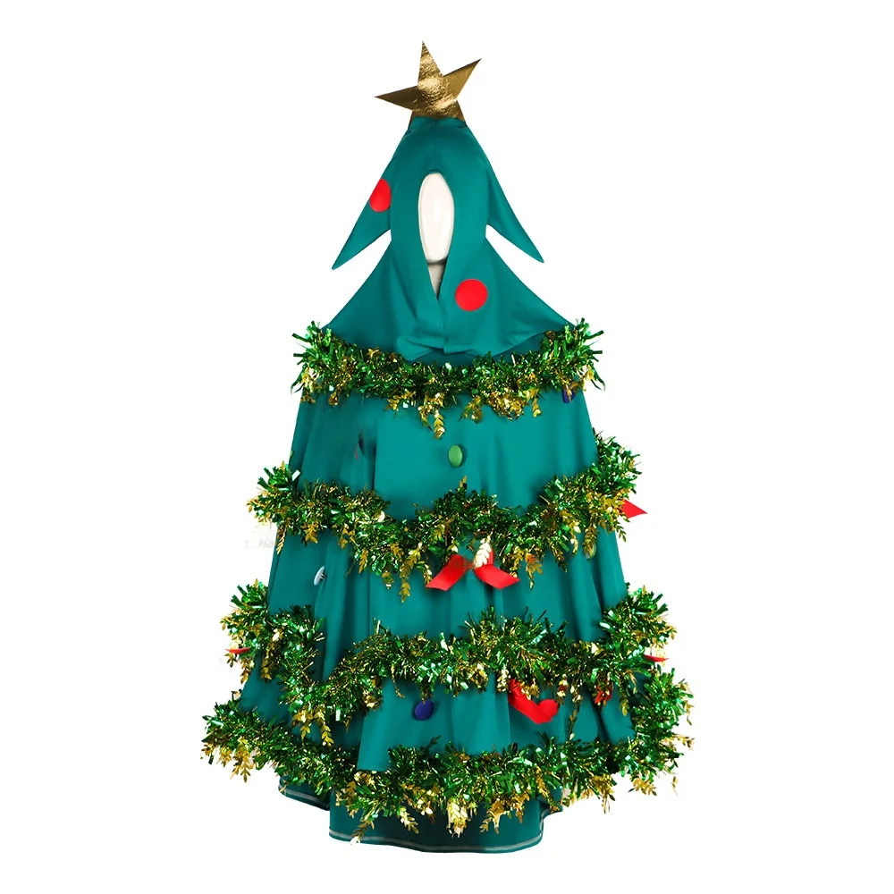 Cisas Tree Cosplay Traje Robe com capuz Desempenho de palco loween Roupa étnica feminina Coleção de inverno 7% - 80%...