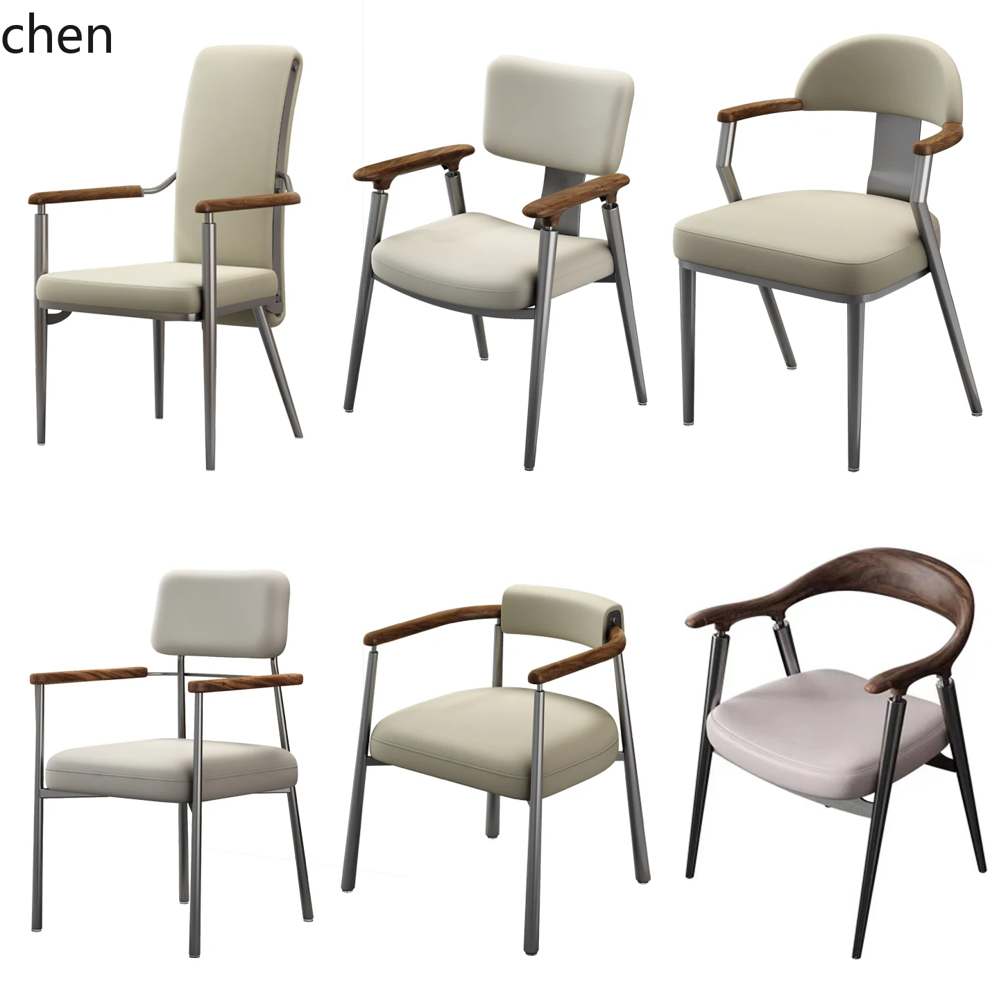 HT Minimalist Master Chair Song Dynasty Aesthetic Tea Chair New Chinese Style Backrest Tea Table Guest  Study Chair